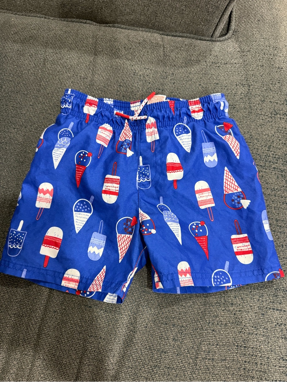 Cat & Jack Royal Blue Ice Cream & Popsicle Swim Trunks